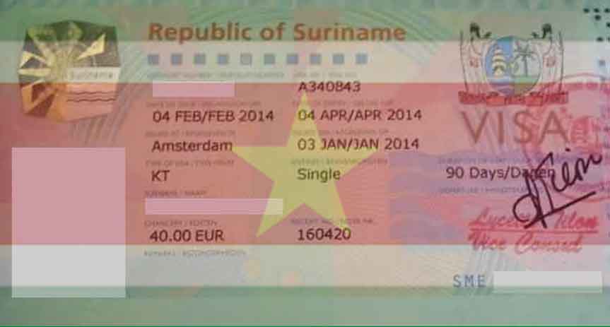 Verblijfsvergunning stage Suriname