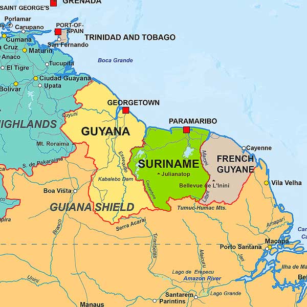 Suriname-Stage-kaart-Suriname-buurlanden
