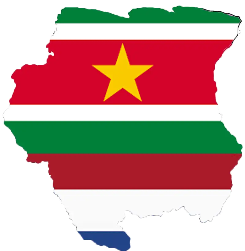 Suriname-kaart-combi-Nederland-Suriname-met-vlaggen