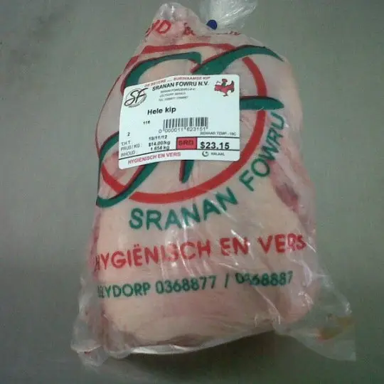 Suriname info algemeen Sranan fowru kip